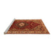 Sideview of Machine Washable Persian Orange Traditional Area Rugs, wshurb2359org