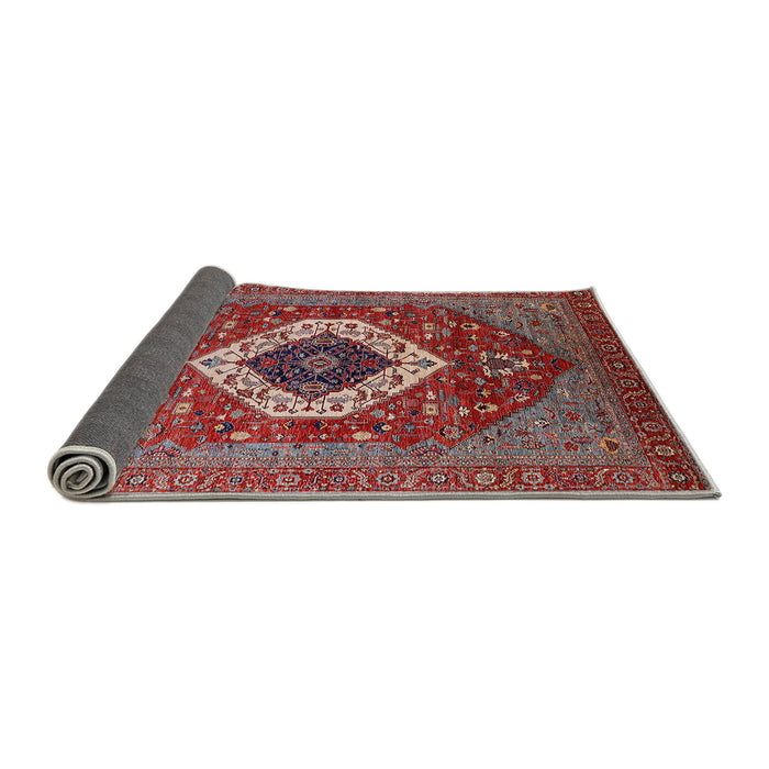 Sideview of Mid-Century Modern Red Persian Rug, urb2360