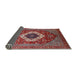 Sideview of Mid-Century Modern Red Persian Rug, urb2360