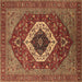 Square Persian Brown Traditional Rug, urb2360brn