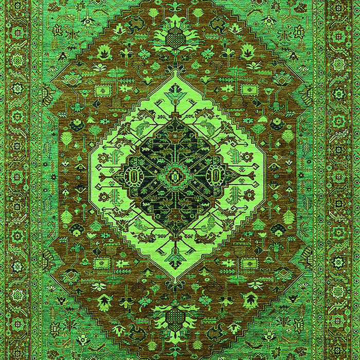 Machine Washable Persian Green Traditional Area Rugs, wshurb2360grn