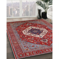 Mid-Century Modern Red Persian Rug, urb2360