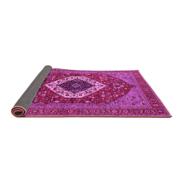 Sideview of Persian Pink Traditional Rug, urb2360pnk