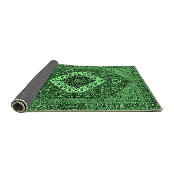 Sideview of Persian Emerald Green Traditional Rug, urb2360emgrn