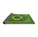 Sideview of Persian Green Traditional Rug, urb2360grn