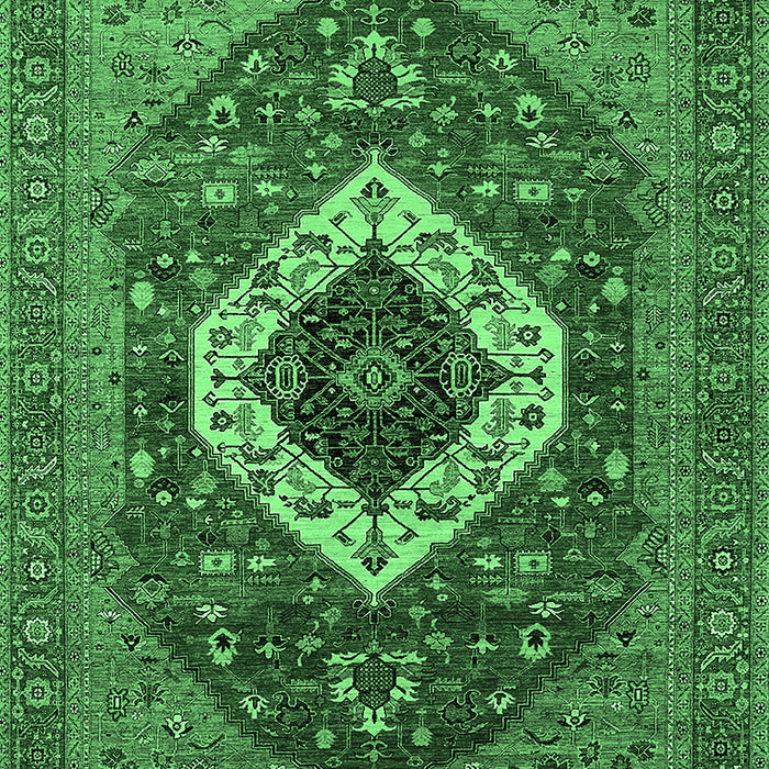 Persian Emerald Green Traditional Rug, urb2360emgrn