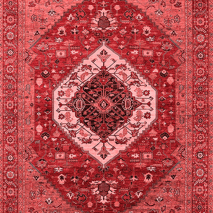 Machine Washable Persian Red Traditional Rug, wshurb2360red