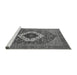 Sideview of Machine Washable Persian Gray Traditional Rug, wshurb2360gry