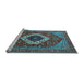 Sideview of Machine Washable Persian Light Blue Traditional Rug, wshurb2360lblu