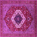 Square Persian Pink Traditional Rug, urb2360pnk