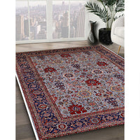 Mid-Century Modern Pink Oriental Rug, urb2361