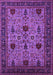 Machine Washable Oriental Purple Traditional Area Rugs, wshurb2361pur