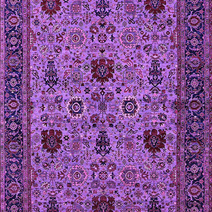 Machine Washable Oriental Purple Traditional Area Rugs, wshurb2361pur