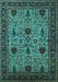 Oriental Turquoise Traditional Rug, urb2361turq