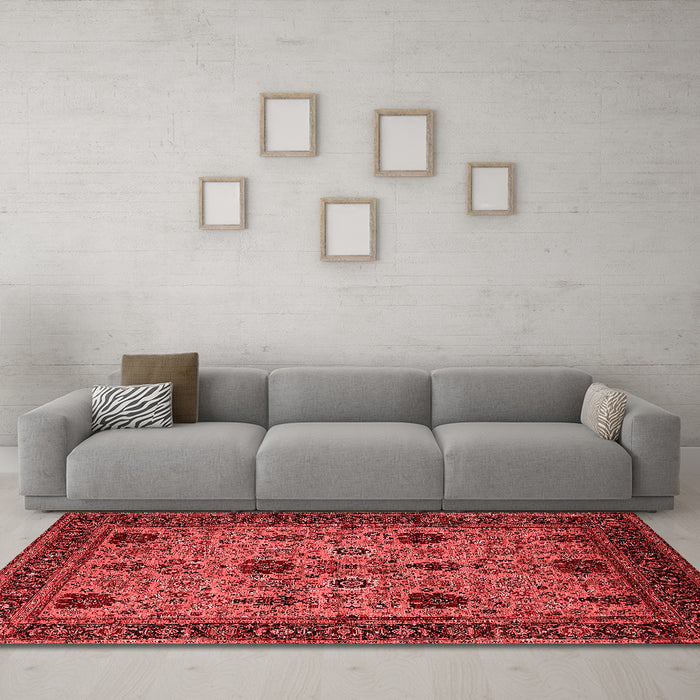Traditional Red Washable Rugs