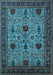 Oriental Light Blue Traditional Rug, urb2361lblu