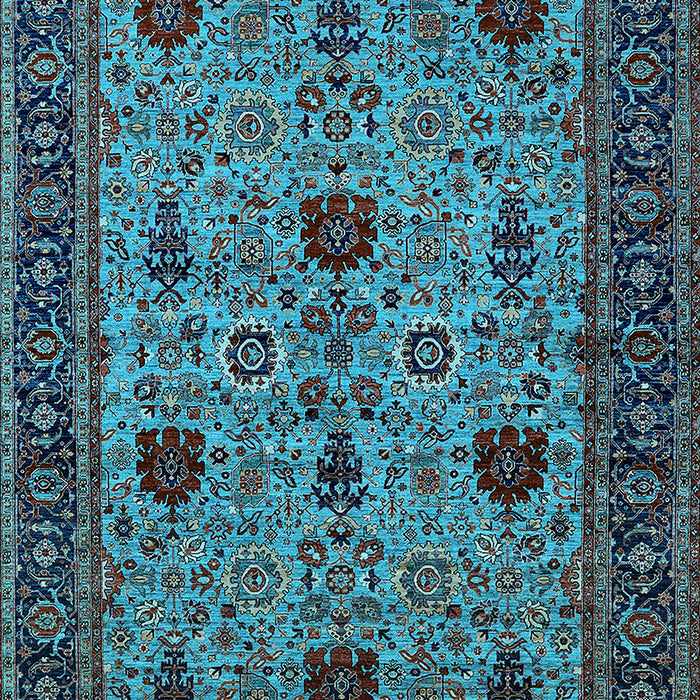 Oriental Light Blue Traditional Rug, urb2361lblu
