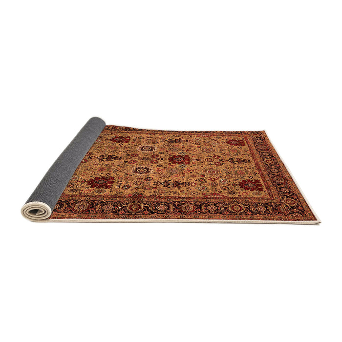 Sideview of Oriental Orange Traditional Rug, urb2361org