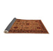 Sideview of Oriental Orange Traditional Rug, urb2361org