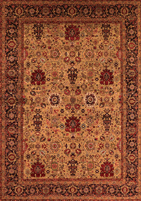 Oriental Orange Traditional Rug, urb2361org