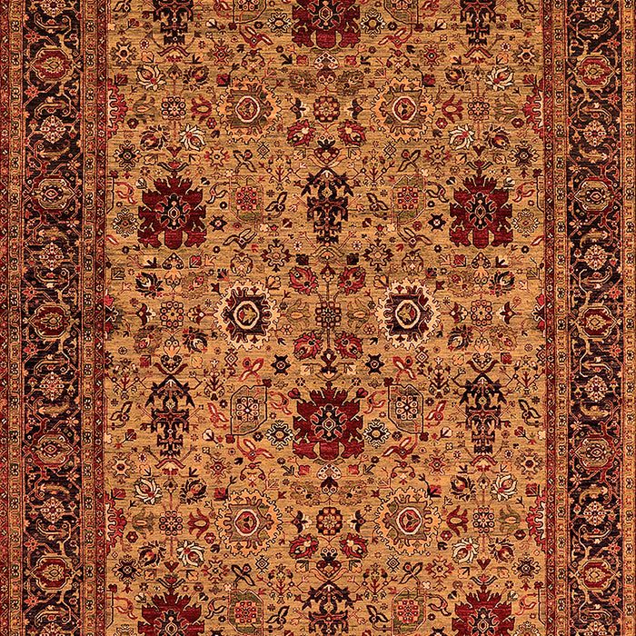 Oriental Orange Traditional Rug, urb2361org