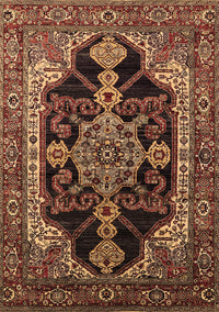 Oriental Brown Industrial Rug, urb2362brn