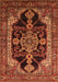 Machine Washable Oriental Orange Industrial Area Rugs, wshurb2362org