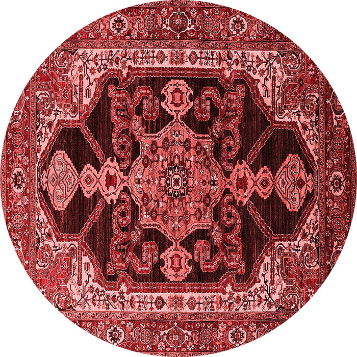 Machine Washable Oriental Red Industrial Rug, wshurb2362red