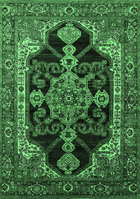 Oriental Emerald Green Industrial Rug, urb2362emgrn