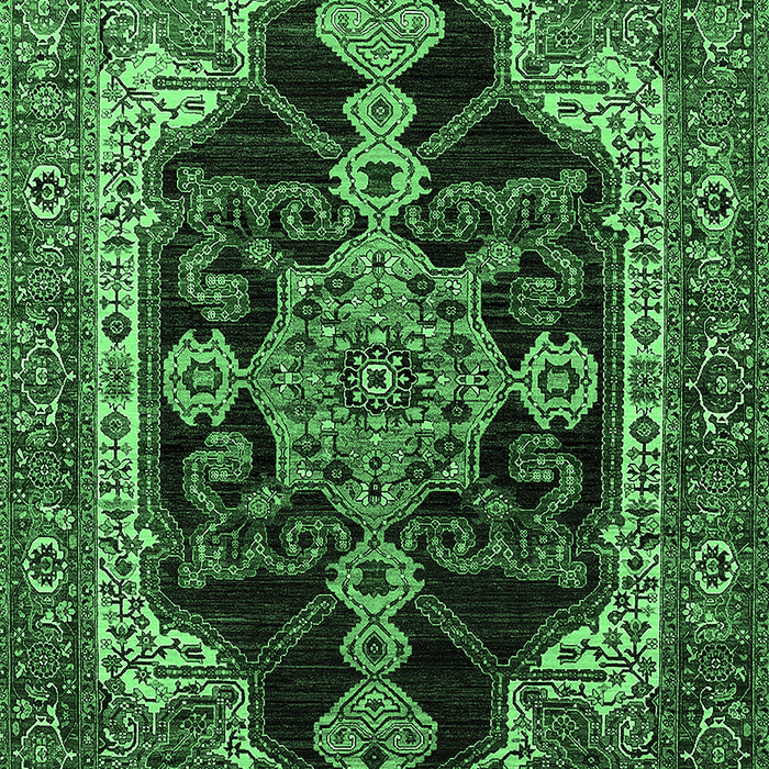 Oriental Emerald Green Industrial Rug, urb2362emgrn