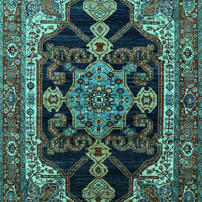 Oriental Turquoise Industrial Rug, urb2362turq