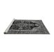 Sideview of Machine Washable Oriental Gray Industrial Rug, wshurb2362gry