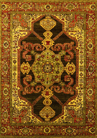 Oriental Yellow Industrial Rug, urb2362yw