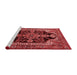 Industrial Red Washable Rugs