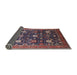 Sideview of Mid-Century Modern Plum Purple Oriental Rug, urb2363