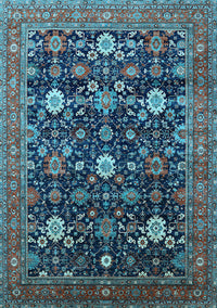 Oriental Light Blue Industrial Rug, urb2363lblu