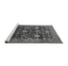 Sideview of Machine Washable Oriental Gray Industrial Rug, wshurb2363gry