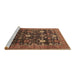 Sideview of Machine Washable Oriental Brown Industrial Rug, wshurb2363brn