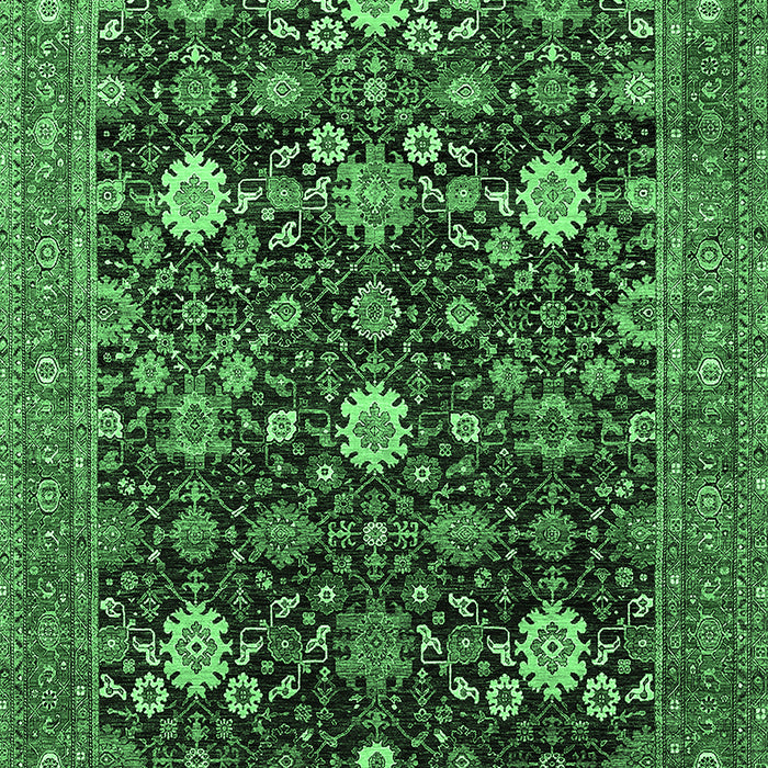 Oriental Emerald Green Industrial Rug, urb2363emgrn