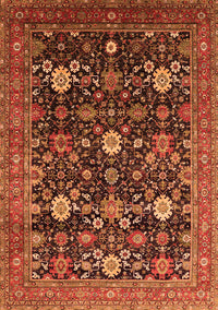 Oriental Orange Industrial Rug, urb2363org