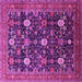 Square Oriental Pink Industrial Rug, urb2363pnk