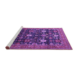 Sideview of Machine Washable Oriental Purple Industrial Area Rugs, wshurb2363pur