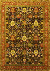 Oriental Yellow Industrial Rug, urb2363yw