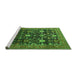Sideview of Machine Washable Oriental Green Industrial Area Rugs, wshurb2363grn