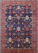 Mid-Century Modern Plum Purple Oriental Rug, urb2363