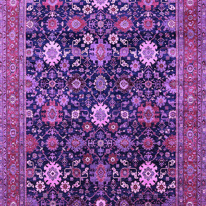 Machine Washable Oriental Purple Industrial Area Rugs, wshurb2363pur