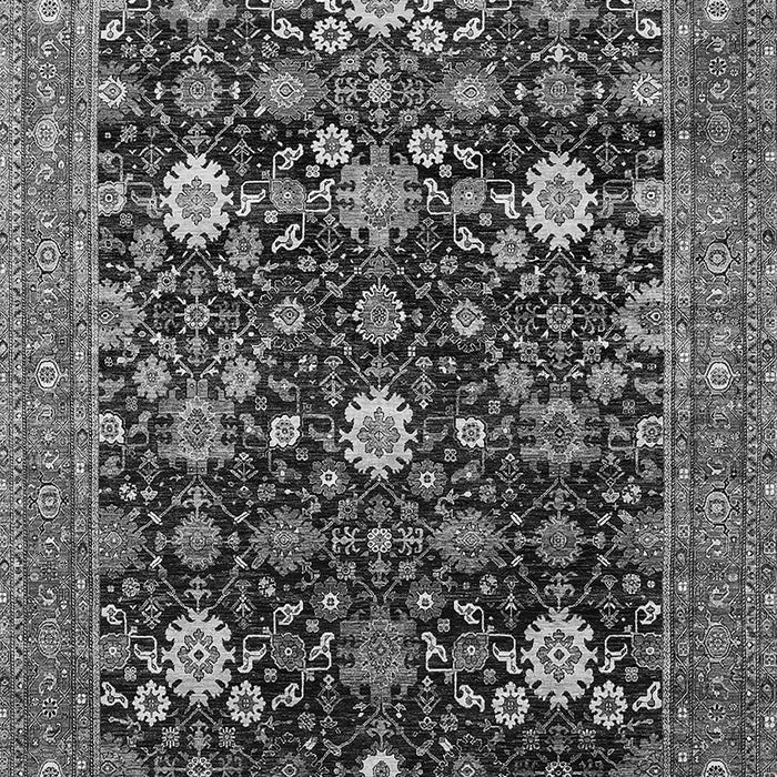 Machine Washable Oriental Gray Industrial Rug, wshurb2363gry