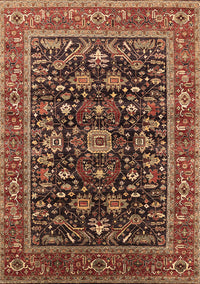 Oriental Brown Industrial Rug, urb2364brn