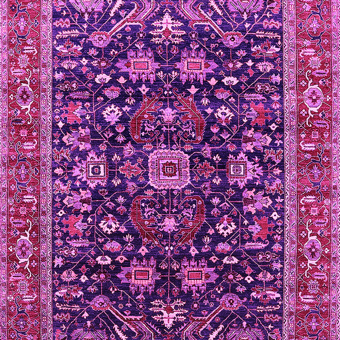 Machine Washable Oriental Pink Industrial Rug, wshurb2364pnk