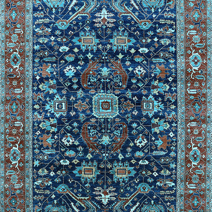 Oriental Light Blue Industrial Rug, urb2364lblu
